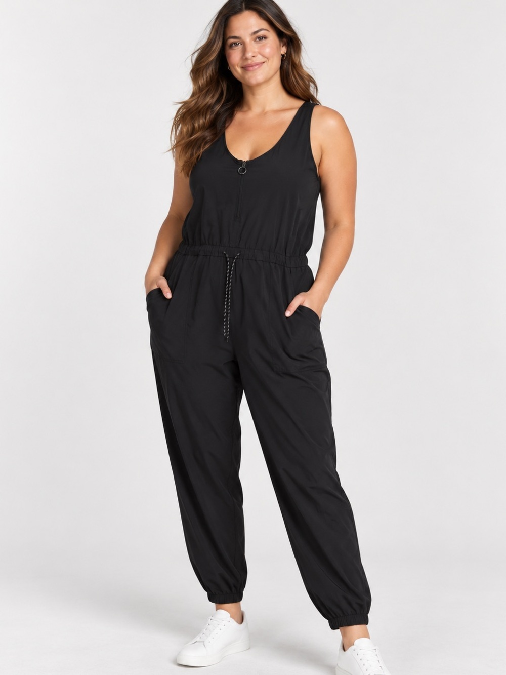 Lululemon Shift in Time Jumpsuit Black Size 10 Cross Back